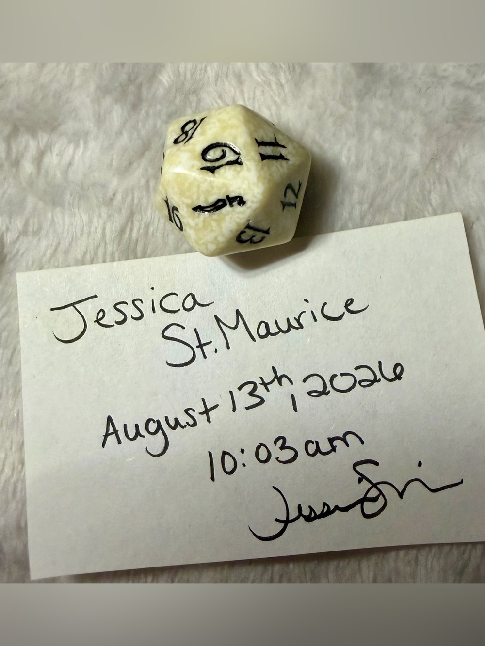 MTG Magic the Gathering Mirrodin Spindown D20 Die White RARE